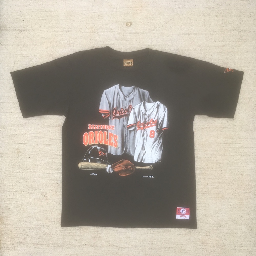 Vintage nutmeg orioles tee shirt